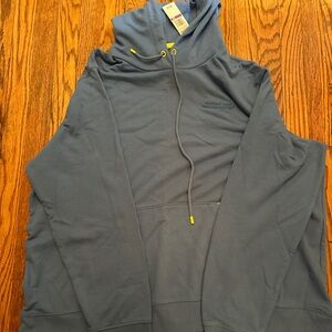 Vineyard Vines Slate Blue Hoodie with Yellow Accents